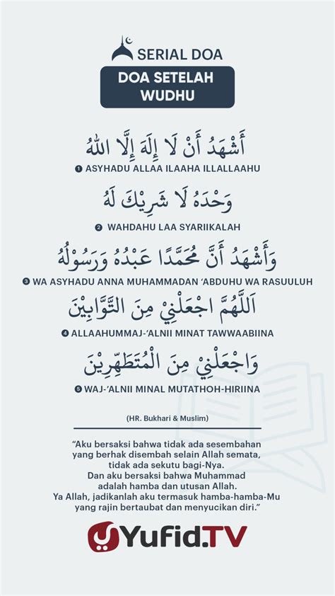 Ensiklopedia Islam – Doa Setelah Wudhu