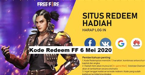 Kode Redeem FF Terbaru 6 Mei 2020 DJ Alok Gratis 100% Work