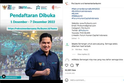 Pendaftaran Rekrutmen Bersama BUMN 2022 Dibuka, Klik rekrutmenbersama ...