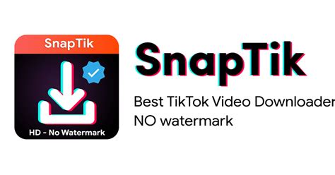 تحميل تطبيق SnapTik -Video Downloader for TikTok لتنزيل مقاطع فيديو ...